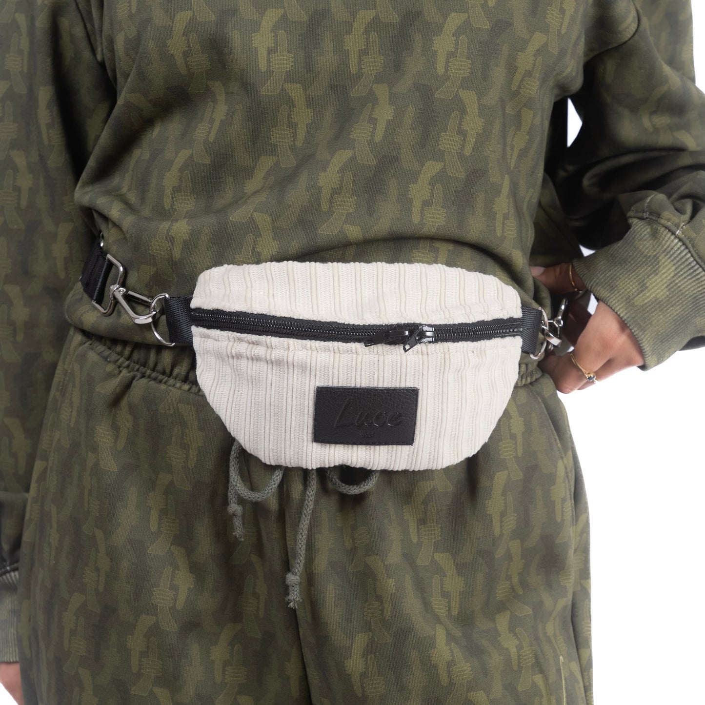 MINI SAC BANANE JUJU VELOURS BEIGE | Luce wear