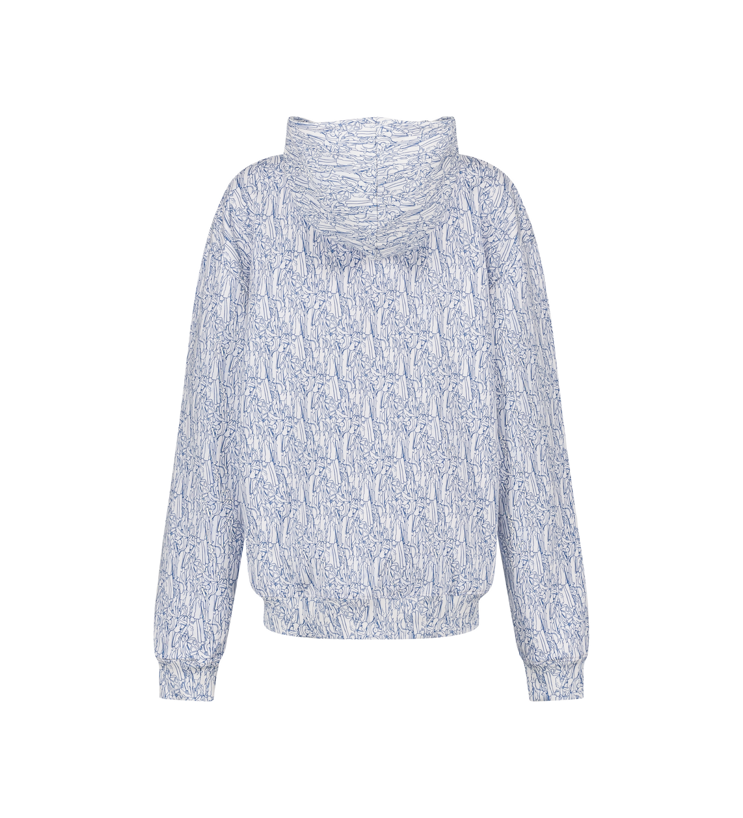 Sweatshirt imprimé à capuche MARS Casse bleu