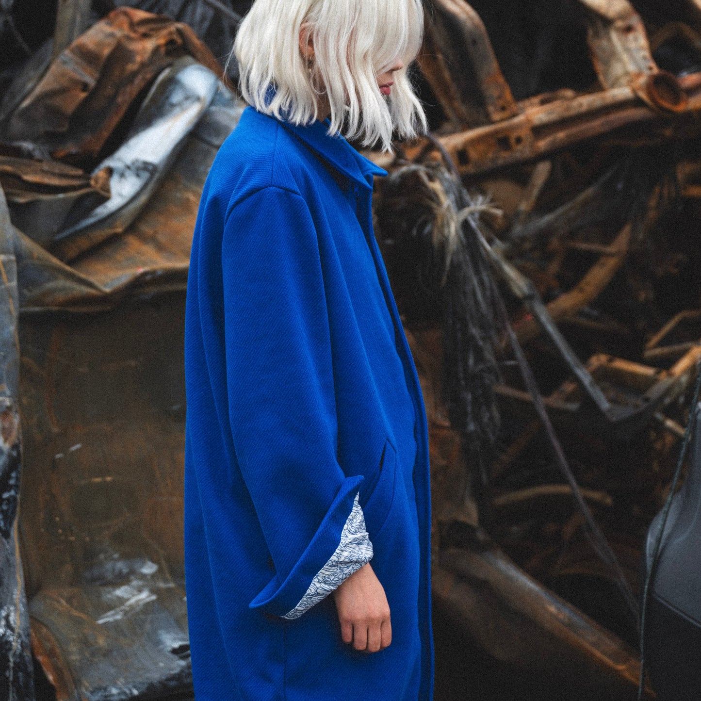 Manteau long JACK bleu