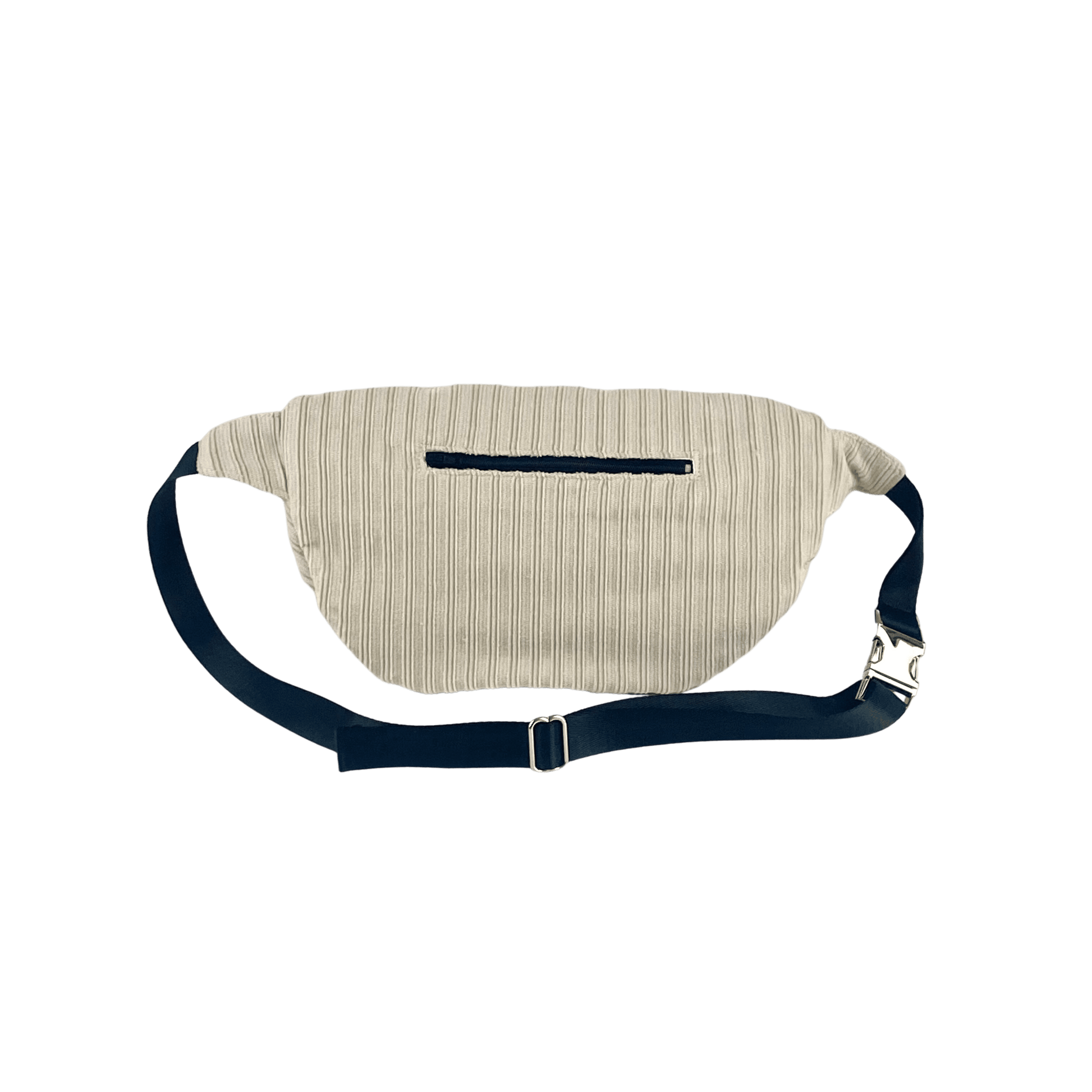 lucewear: maxi sac banane velours beige dos