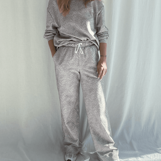 lucewear- pantalon de survêtement large azel graff greige