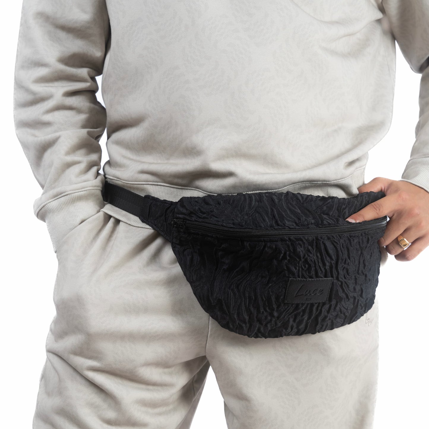 maxi sac banane jacquard face