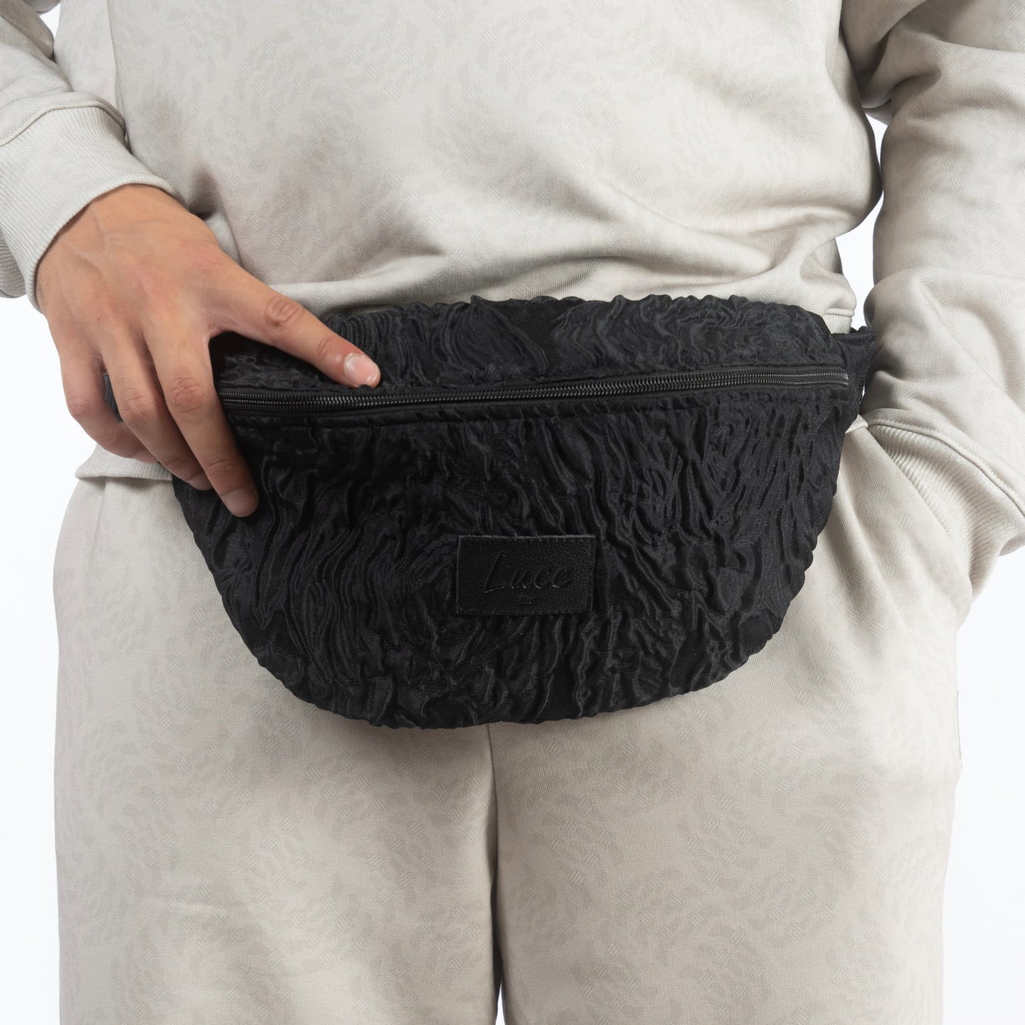maxi sac banane jacquard face