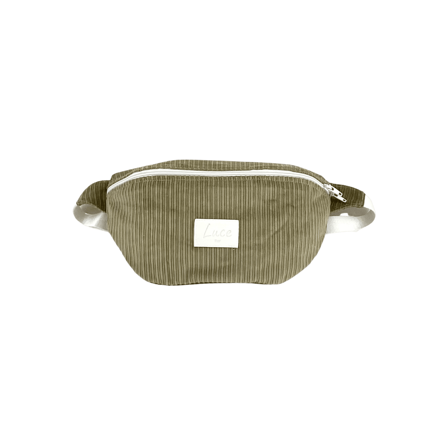 lucewear - MAXI SAC BANANE JUJU VELOURS KAKI