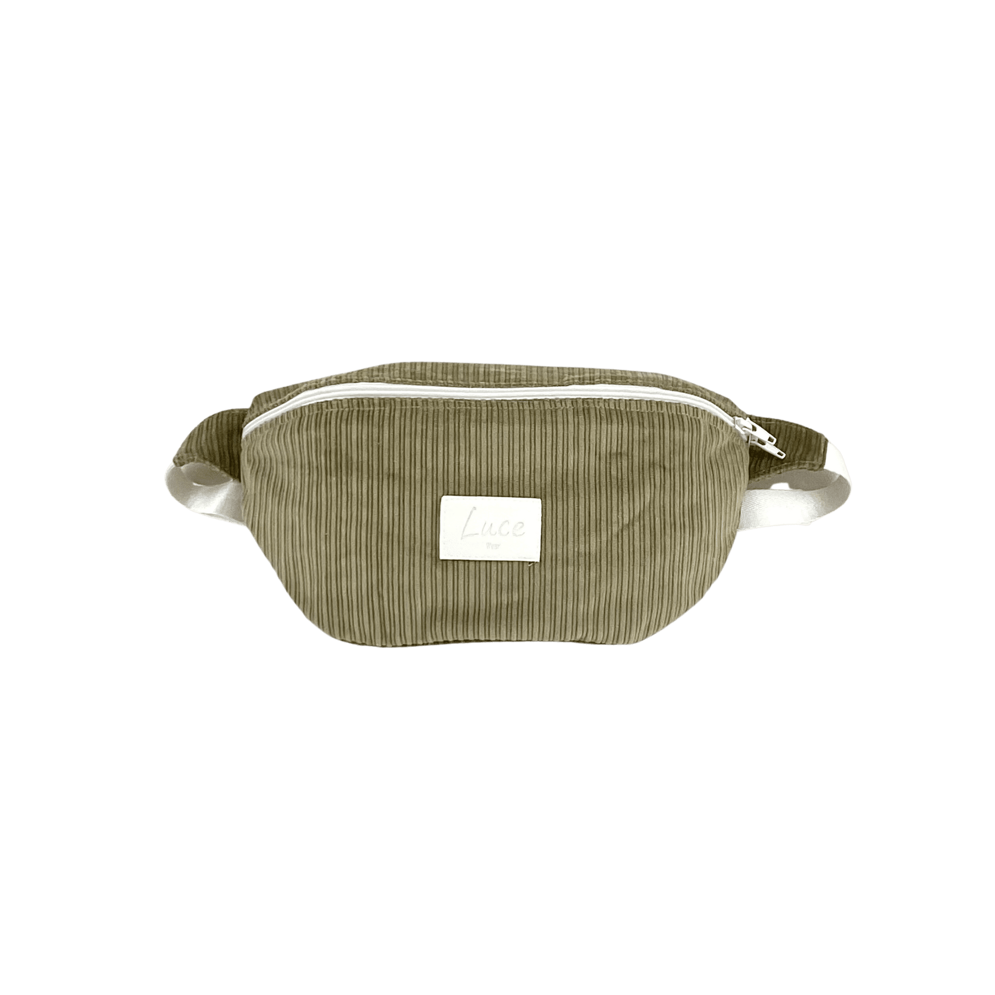 lucewear - MAXI SAC BANANE JUJU VELOURS KAKI