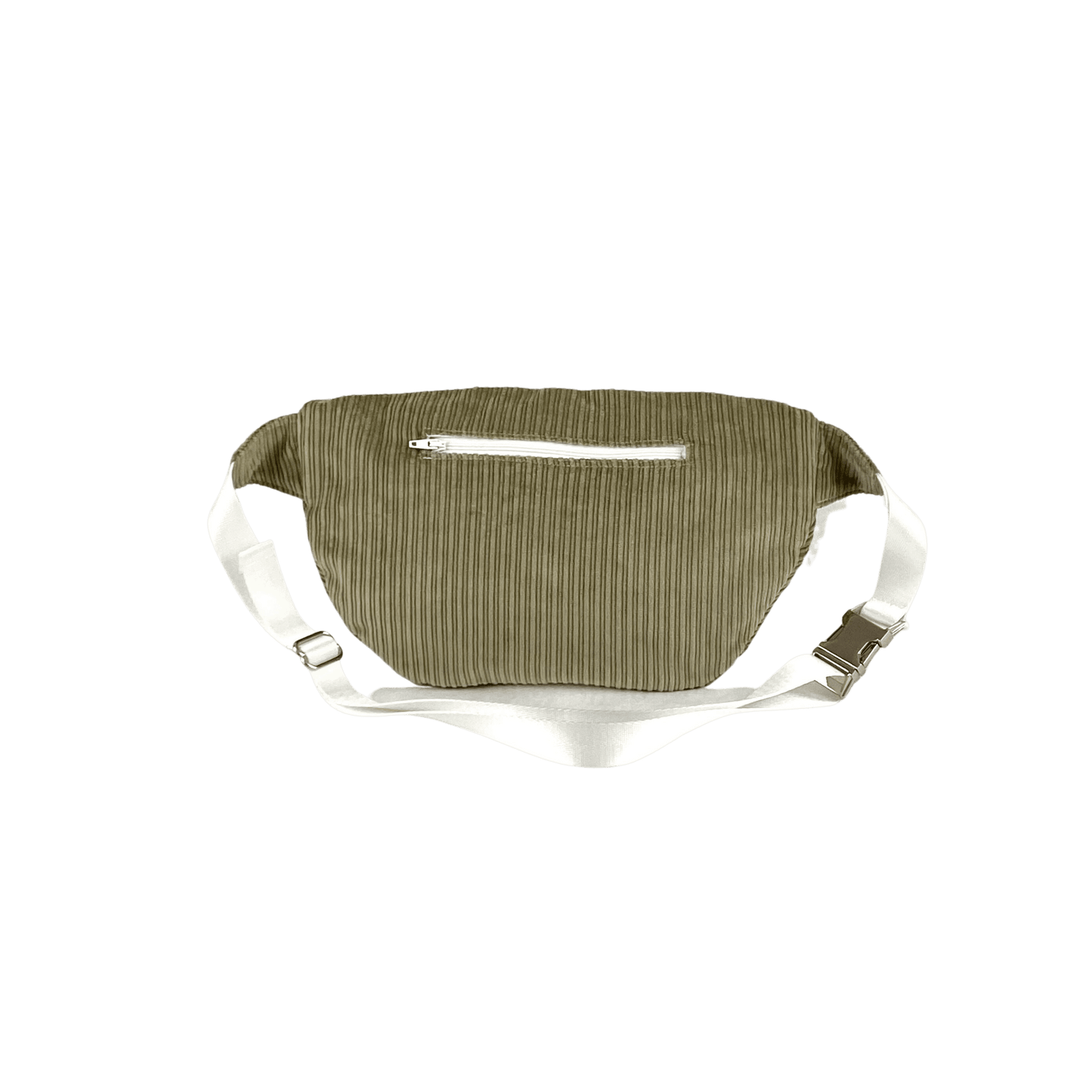 lucewear: maxi sac banane velours kaki dos