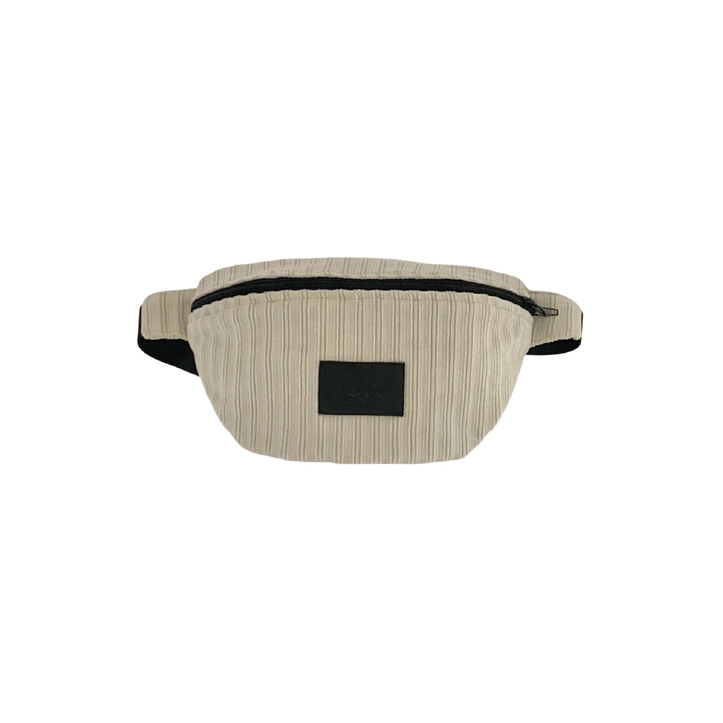 sac banane velours beige face lucewear